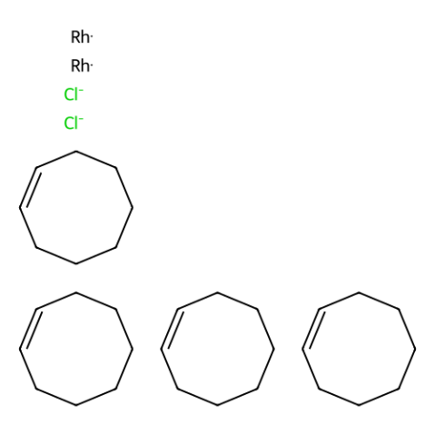 双环辛烯氯化铑二聚体,Chlorobis(cyclooctene)rhodium(I),dimer