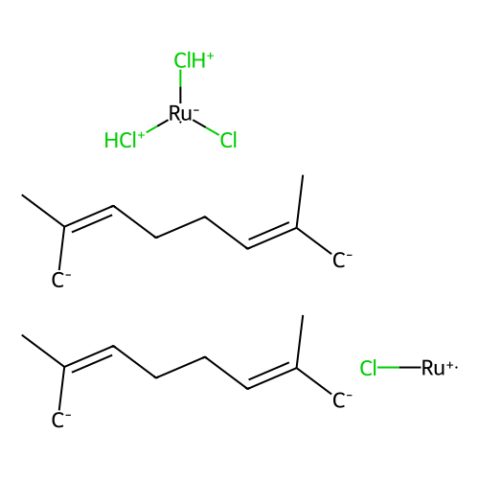二氯(2,6,10-十二碳三烯-1,12-二基)钌(IV),Dichlorodi-μ-chlorobis[(1,2,3,6,7,8-η-2,7-dimethyl-2,6-octad