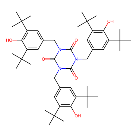 三(3,5-二叔丁基-4-羟苄基)异氰脲酸酯,Tris(3,5-di-tert-butyl-4-hydroxybenzyl) isocyanurate