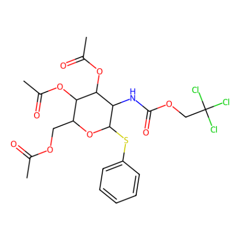 苯基-3,4,6-三-O-乙酰基-2-脱氧-1-硫代-2-(2,2,2-三氯乙氧基甲酰氨基)-β-D-吡喃葡萄糖苷,Phenyl 3,4,6-Tri-O-acetyl-2-deoxy-1-thio-2-(2,2,2-trichloroethoxyformamido)-β-D-glucopyranoside