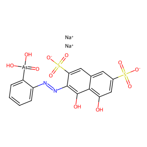3-[(2-胂酸苯基)偶氮]-4,5-二羟基-2,7-萘二磺酸二钠盐,Arsenazo I Hydrate