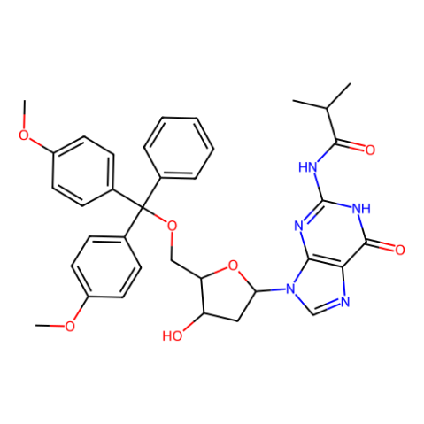 5'-O-(4,4'-二甲氧基三苯基)-N2-异丁酰基-2'-脱氧鸟苷,N2-Isobutyryl-5′-O-(4,4′-dimethoxytrityl)-2′-deoxyguanosine