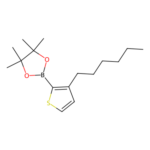 3-己基-2-(4,4,5,5-四甲基-1,3,2-二氧杂环戊硼烷-2-基)噻吩,3-Hexyl-2-(4,4,5,5-tetramethyl-1,3,2-dioxaborolan-2-yl)thiophene