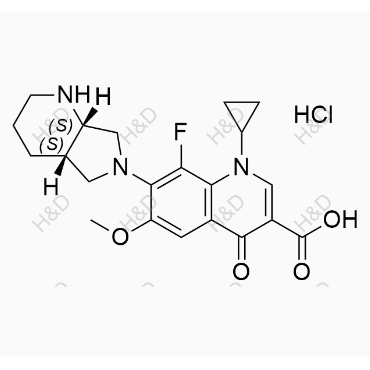 莫西沙星EP雜質(zhì)D(鹽酸鹽),Moxifloxacin EP Impurity D(Hydrochloride)