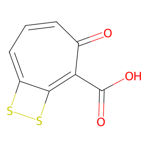 3-氧代-8,9-二硫杂双环[5.2.0]壬-1,4,6-三烯-2-羧酸,Tropodithietic acid