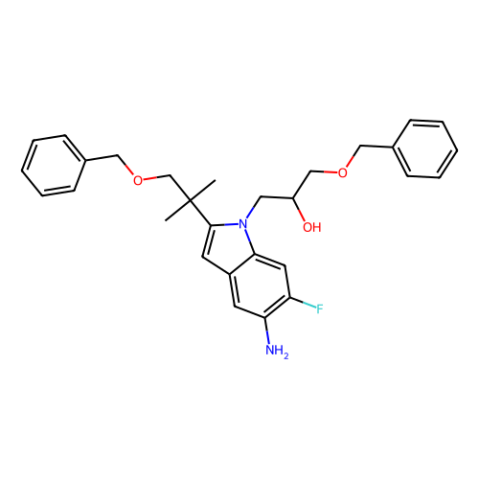 VX-661中间体,(2R)-1-{5-amino-2-[1-(benzyloxy)-2-methylpropan-2-yl]-6-fluoro-6,7-dihydro-1H-indol-1-yl}-3-(benzyloxy)propan-2-ol