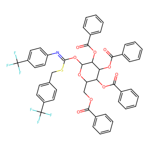 2,3,4,6-四-O-苯甲酰-α-D-吡喃葡萄糖基-对三氟甲基苄硫代-N-(对三氟甲基苯基)甲酰亚胺盐,2,3,4,6-Tetra-O-benzoyl-α-D-glucopyranosyl p-Trifluoromethylbenzylthio-N-(p-trifluoromethylphenyl)formimidate