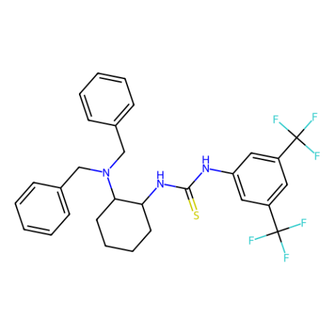 N-[(1R,2R)-2-[二(苯基甲基)氨基]環(huán)己基]-N'-[3,5-雙(三氟甲基)苯基]硫脲,N-[(1R,2R)-2-[Bis(phenylmethyl)amino]cyclohexyl]-N'-[3,5-bis(trifluoromethyl)phenyl]thiourea