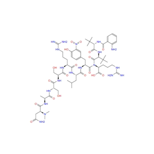 Abz-tBu-Gly-tBu-Gly-Asn(Me)2-Ala-Ser-Ser-Arg-Leu-3-nitro-Tyr-Arg-OH 204909-37-5