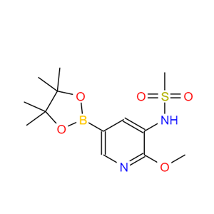 N-[2-(甲氧基)-5-(4,4,5,5-四甲基-1,3,2-二氧杂环戊硼烷-2-基)-3-吡啶基]甲烷磺酰胺