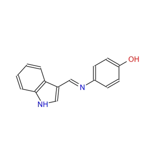 4-{[1-(1H-Indol-3-yl)-meth-(E)-ylidene]-amino}-phenol 118380-30-6