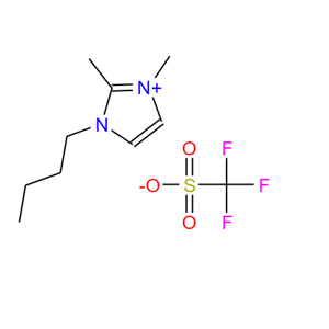 765910-73-4；1-丁基-2,3-二甲基咪唑三氟甲烷磺酸盐；1-BUTYL-2,3-DIMETHYLIMIDAZOLIUM TRIFLUOROMETHANESULFONATE