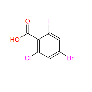 1321613-01-7;4-溴-2-氯-6-氟苯甲酸;4-BROMO-2-FLUORO-6-CHLOROBENZOIC ACID
