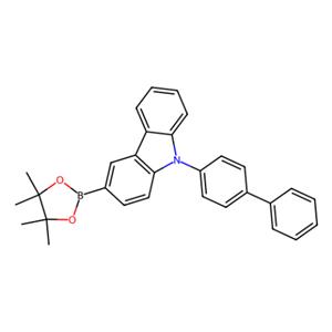 aladdin 阿拉丁 B151982 9-([1,1'-联苯基]-4-基)-3-(4,4,5,5-四甲基-1,3,2-二氧杂环戊硼烷-2-基)-9H-咔唑 1391729-66-0 >97.0%(HPLC)(N)