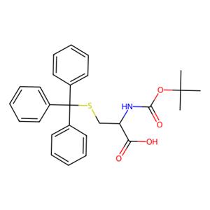 aladdin 阿拉丁 N134608 N-叔丁氧羰基-S-三苯甲基-D-半胱氨酸 87494-13-1 98%