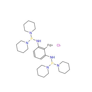 [2,6-双[(二-1-哌啶基膦)氨基]苯基]氯化钯(II) 955035-37-7