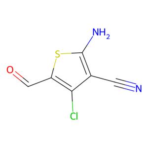 aladdin 阿拉丁 A123029 2-氨基-4-氯-3-氰基-5-甲酰基噻吩 104366-23-6 90%