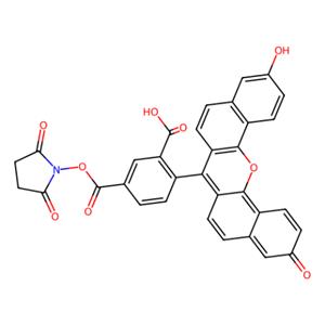aladdin 阿拉丁 C131126 5(6)-羧萘基荧光素-N-羟基琥珀酰亚胺酯 150347-58-3 90%