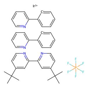 aladdin 阿拉丁 D155319 (4,4'-二叔丁基-2,2'-联吡啶)双[(2-吡啶基)苯基]铱(III)六氟磷酸盐 676525-77-2 >85.0%(HPLC)