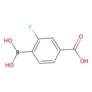 aladdin 阿拉丁 C136906 4-羧基-2-氟苯硼酸 (含有数量不等的酸酐) 851335-07-4 97%