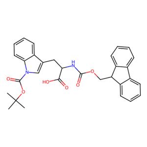 N-alpha-芴甲氧羰基-N-in-叔丁氧羰基-D-色氨酸,Fmoc-D-Trp(Boc)-OH