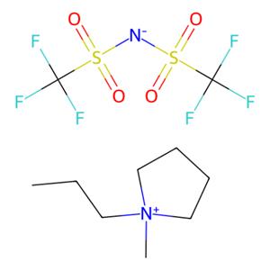 aladdin 阿拉丁 M120502 1-甲基-1-丙基吡咯烷双(三氟甲磺酰)亚胺盐 223437-05-6 98%