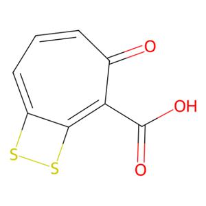 3-氧代-8,9-二硫杂双环[5.2.0]壬-1,4,6-三烯-2-羧酸,Tropodithietic acid