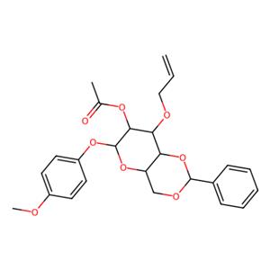 aladdin 阿拉丁 M158456 4-甲氧苯基 2-O-乙酰-3-O-烯丙基-4,6-O-苯亚甲基-β-D-吡喃葡萄糖苷 1477956-18-5 98%