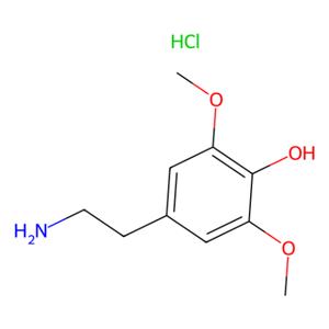 aladdin 阿拉丁 D478842 3,5-二甲氧基-4-羟基苯乙胺盐酸盐 2176-14-9 97%