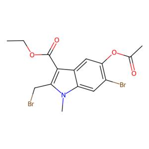 aladdin 阿拉丁 E179393 5-乙酰氧基-6-溴-2-溴甲基-1-甲基吲哚-3-甲酸乙酯 110543-98-1 98%