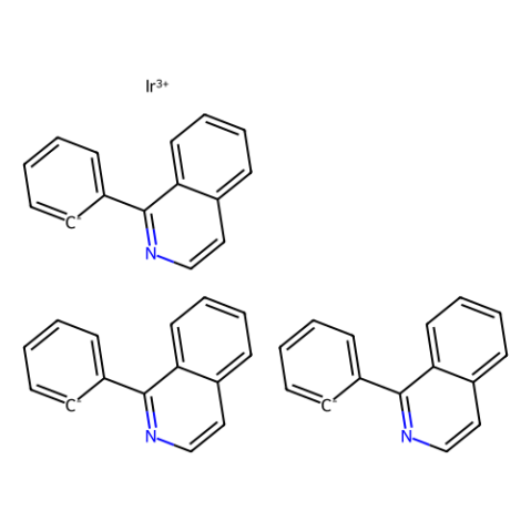 三[1-苯基异喹啉-C2,N]铱(III),Tris[1-phenylisoquinoline-C2,N]iridium(III)