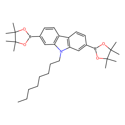 9-正辛基-2,7-双(4,4,5,5-四甲基-1,3,2-二氧硼戊环-2-基)咔唑,9-n-Octyl-2,7-bis(4,4,5,5-tetramethyl-1,3,2-dioxaborolan-2-yl)carbazole