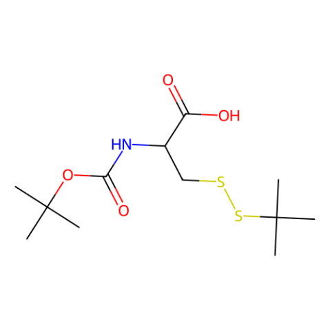 Boc-S-叔丁巰基-L-半胱氨酸,boc-S-tert-butylmercapto-L-cysteine