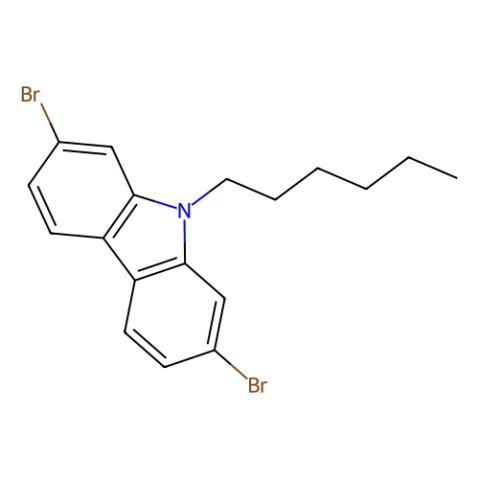 2,7-二溴-9-己基咔唑,2,7-Dibromo-9-hexylcarbazole