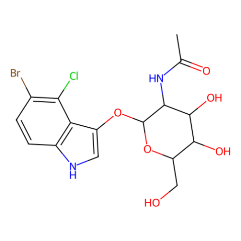 5-溴-4-氯-3-吲哚基-N-乙酰-β-D-氨基葡萄糖苷,5-Bromo-4-chloro-3-indolyl N-acetyl-β-D-glucosaminide