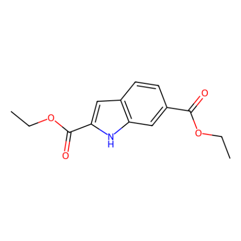 吲哚-6-羧酸乙酯-2-羧酸乙酯,Diethyl indole-2,6-dicarboxylate