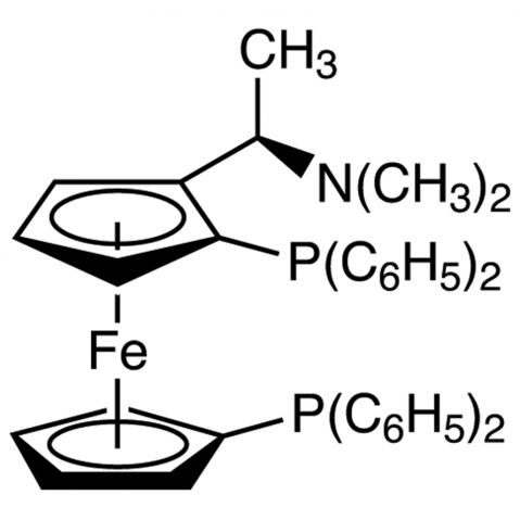 (R)-N,N-二甲基-1-[(S)-1',2-双(二苯基膦基)二茂铁基]乙胺,(-)-(R)-N,N-Dimethyl-1-[(S)-1′,2-bis(diphenylphosphino