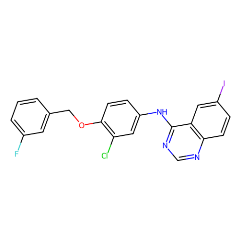 4-[3-氯-4-(3-氟苄氧基)苯氨基]-6-碘喹唑啉,4-[3-Chloro-4-(3-fluorobenzyloxy)phenylamino]-6-iodoquinazoline