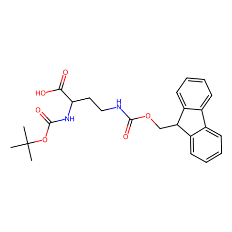 Nα-叔丁氧羰基-Nγ-芴甲氧羰基-L-2,4-氨基丁酸,Boc-Dab(Fmoc)-OH