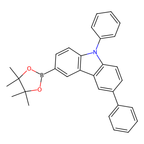 3,9-二苯基-6-(4,4,5,5-四甲基-1,3,2-二氧杂环戊硼-2-基)咔唑,3,9-Diphenyl-6-(4,4,5,5-tetramethyl-1,3,2-dioxaborolan-2-yl)carbazole