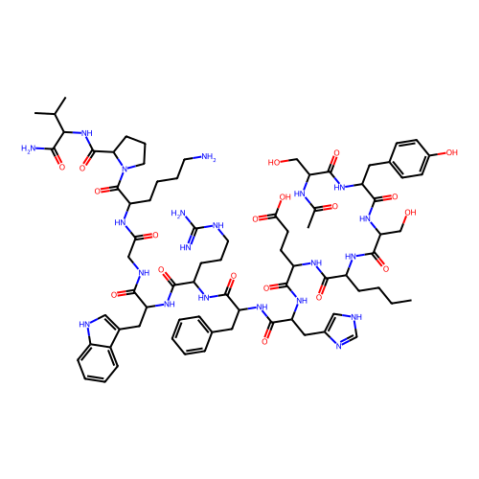 美拉诺坦,[Nle4, D-Phe7]-α-Melanocyte Stimulating Hormone trifluoroacetate salt