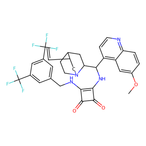 3-[[[3,5-双(三氟甲基)苯基]甲基]氨基]-4-[[(8α,9S)-6'-甲氧基奎宁-9-基]氨基]-3-环丁烯-1,2-二酮,3-[[[3,5-Bis(trifluoromethyl)phenyl]methyl]amino]-4-[[(8α,9S)-6'-methoxycinchonan-9-yl]amino]-3-cyclobutene-1,2-dione