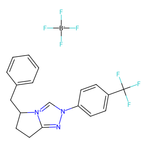 (R)-苄基-2-[4-(三氟甲基)苯基]-6,7-二氢-5H-吡咯并[2,1-c][1,2,4]三唑四氟硼酸盐,(R)-Benzyl-2-[4-(trifluoromethyl)phenyl]-6,7-dihydro-5H-pyrrolo[2,1-c][1,2,4]triazolium Tetrafluoroborate