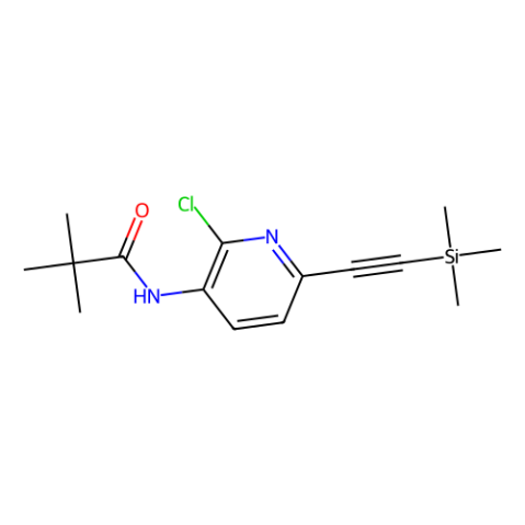 N-（2-氯-6-（（三甲硅基）乙炔基）吡啶-3-基）新戊酰胺,N-(2-Chloro-6-((trimethylsilyl)ethynyl)pyridin-3-yl)pivalamide