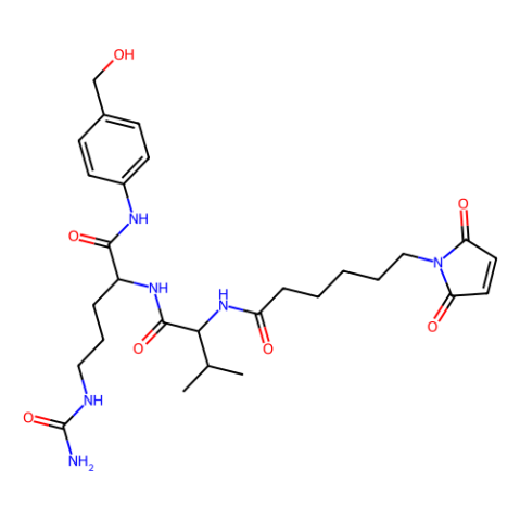 N-[6-(2,5-二氧代-2,5-二氢-1H-吡咯-1-基)己酰基]-L-缬氨酰-N5-(氨基甲酰基)-[4-(羟基甲基)苯基]-L-鸟氨酰胺,MC-Val-Cit-PAB-OH