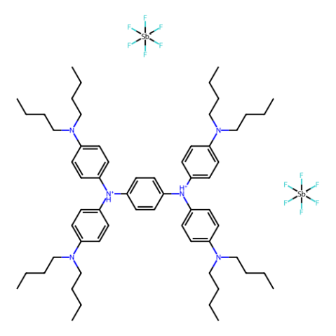 N,N,N',N'-四(4-二丁氨苯基)-1,4-苯醌二亚铵双(六氟锑酸盐),N,N,N',N'-Tetrakis(4-dibutylaminophenyl)-1,4-benzoquinone Diiminium Bis(hexafluoroantimonate)