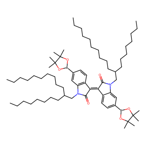 N,N'-双(2-辛基十二烷基)-6,6'-双(4,4,5,5-四甲基-1,3,2-二氧杂环戊硼烷-2-基)异靛,N,N'-Bis(2-octyldodecyl)-6,6'-bis(4,4,5,5-tetramethyl-1,3,2-dioxaborolan-2-yl)isoindigo