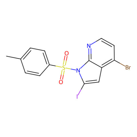4-溴-2-碘-N-对甲苯磺酰-7-氮杂吲哚,4-Bromo-2-iodo-1-tosyl-1H-pyrrolo[2,3-b]pyridine