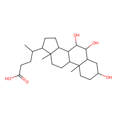 5β-氯酸-3α，6β，7α-三醇,5β-Cholanic acid-3α,6β,7α-triol