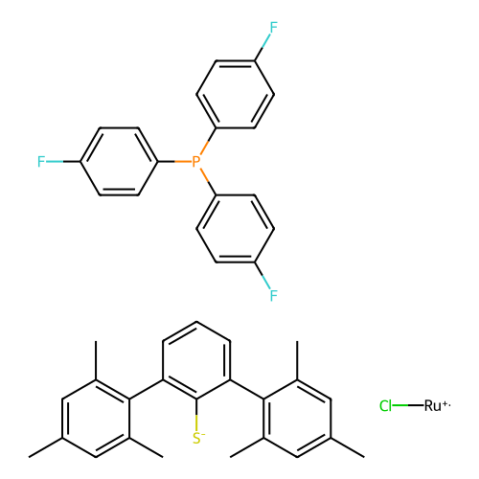 [(1,2,3,4,5,6-η)-2,2'',4,4'',6,6''-六甲基[1,1':3',1''-三聯(lián)苯]-2'-巰基-κS][三(4-氟苯基)膦-κP]氯化釕(II),Chloro[(1,2,3,4,5,6-η)-2,2'',4,4'',6,6''-hexamethyl[1,1':3',1''-terphenyl]-2'-thiolato-κS][tris(4-fluorophenyl)phosphine-κP]ruthenium(II)